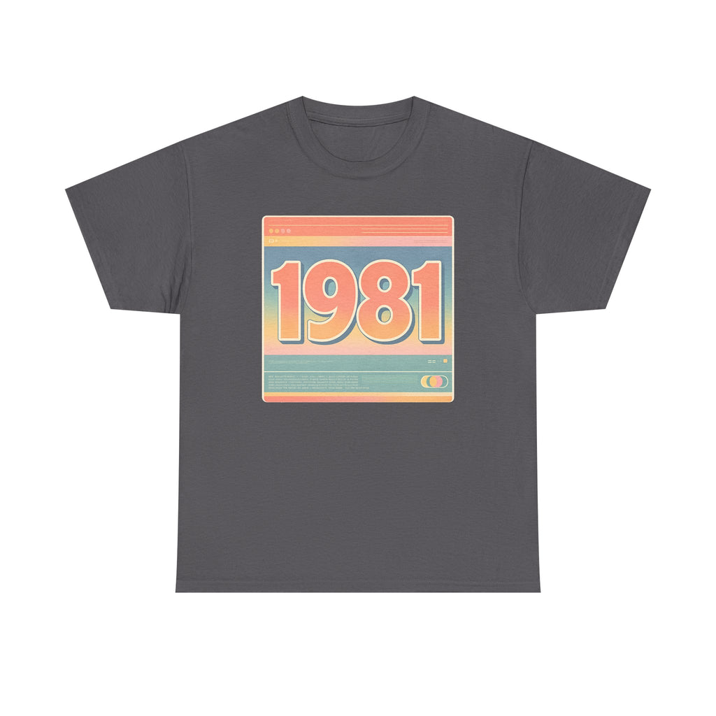 Vintage 1981 Retro Tee — 40th Birthday Gift Shirt