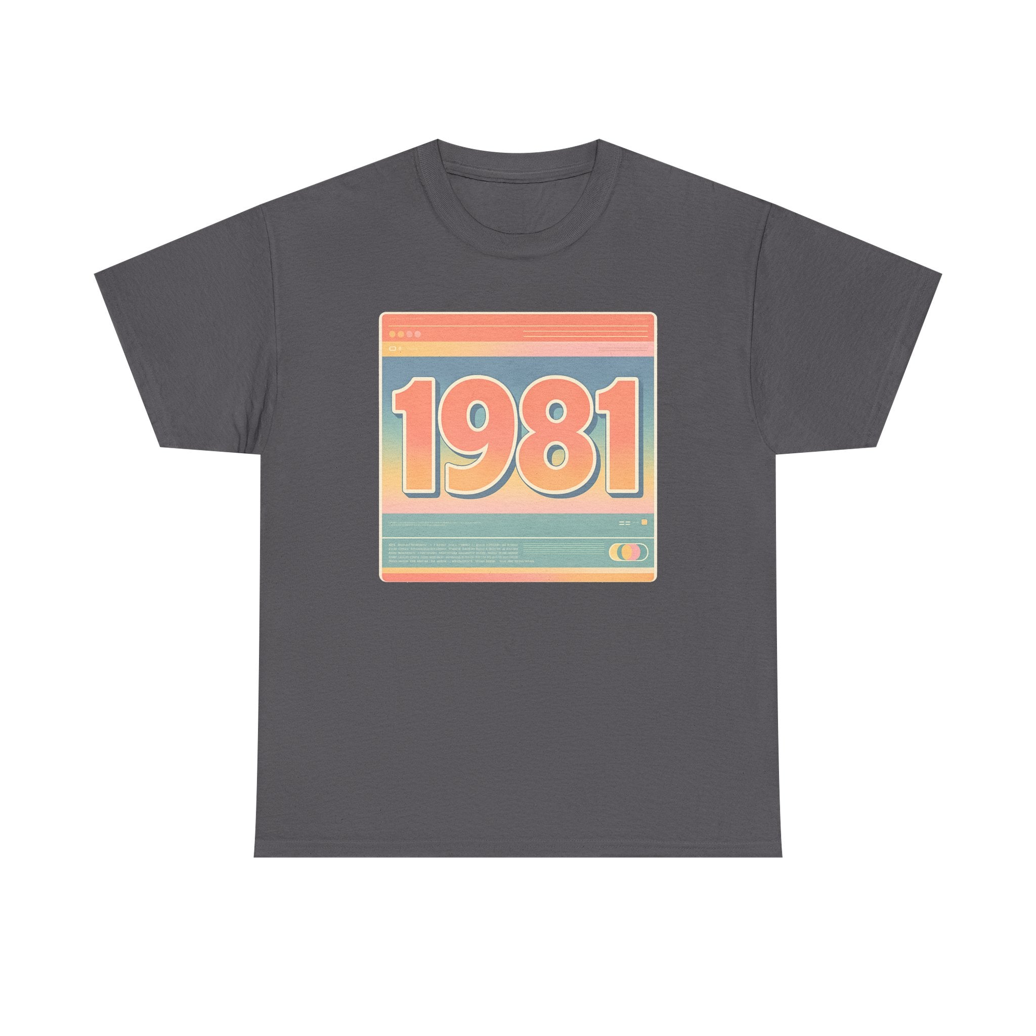 Vintage 1981 Retro Tee — 40th Birthday Gift Shirt