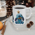 Stitch Holiday Mug — Cute Stitch with Tree Topper Christmas Coffee Cup (11oz & 15oz)