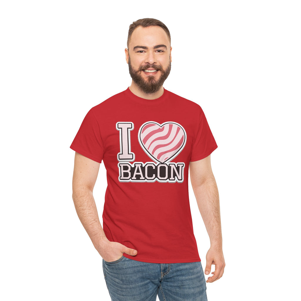 I Heart Bacon T-Shirt — Funny Novelty Bacon Lover Tee