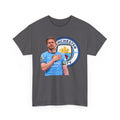 Kevin De Bruyne Manchester City Legend Cotton T-Shirt — Player Tribute Tee (Heart Badge Design)