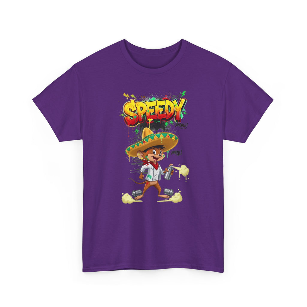 Speedy Sombrero Cartoon Tee — Mexican Street Food Runner Graphic T-Shirt