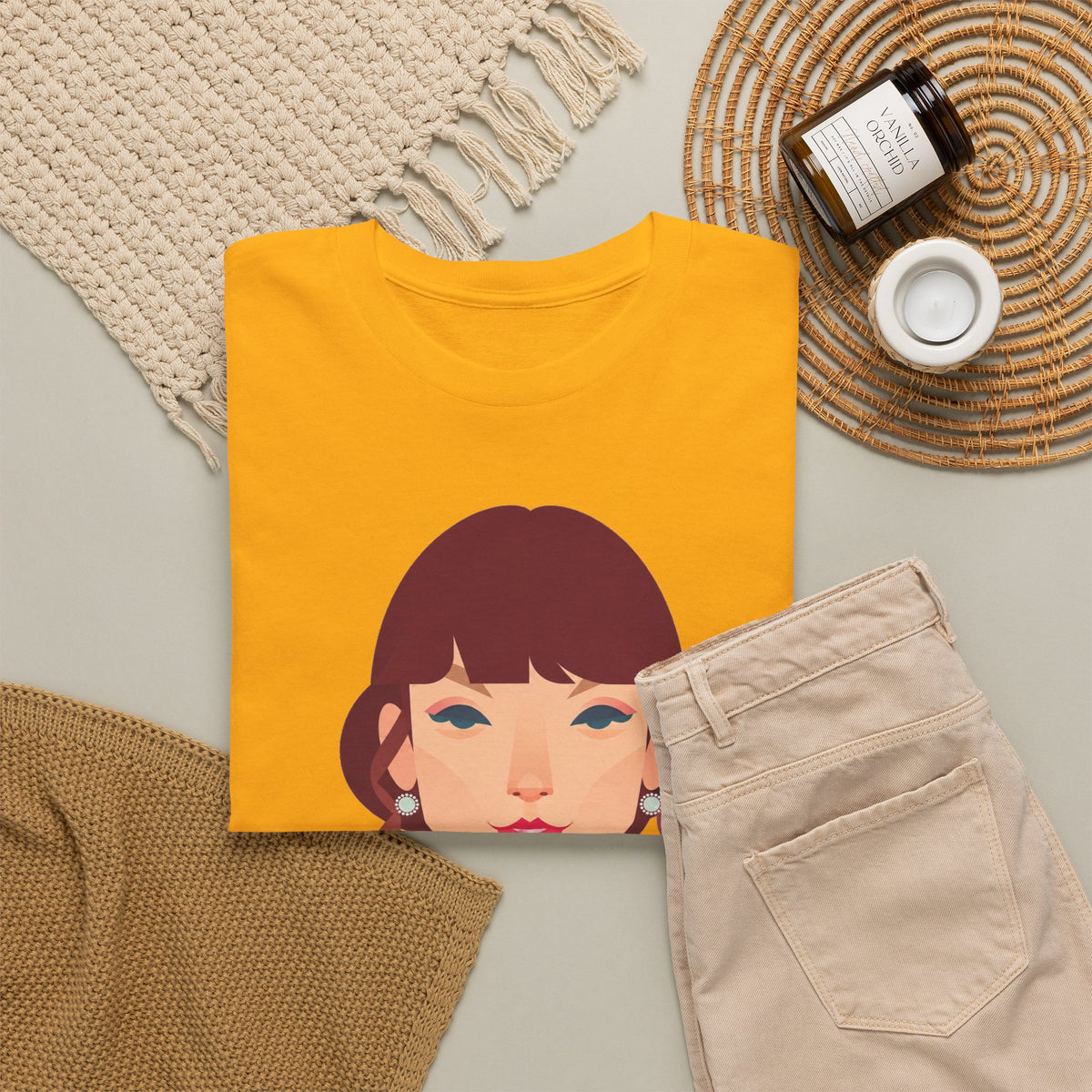 T Swift Illustration Cotton T-Shirt