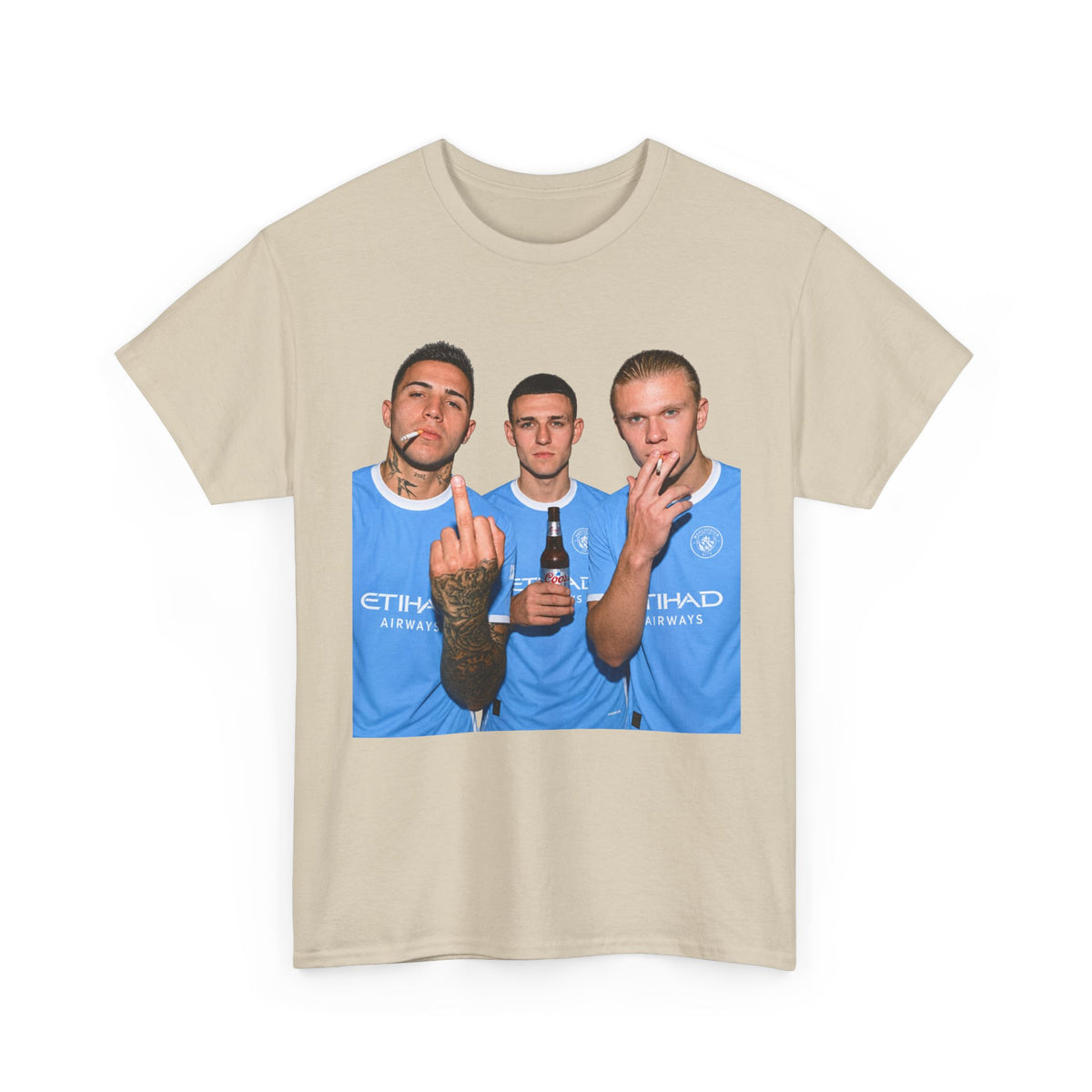 Enzo, Foden & Haaland Man City inspired Unisex Heavy Cotton Tee