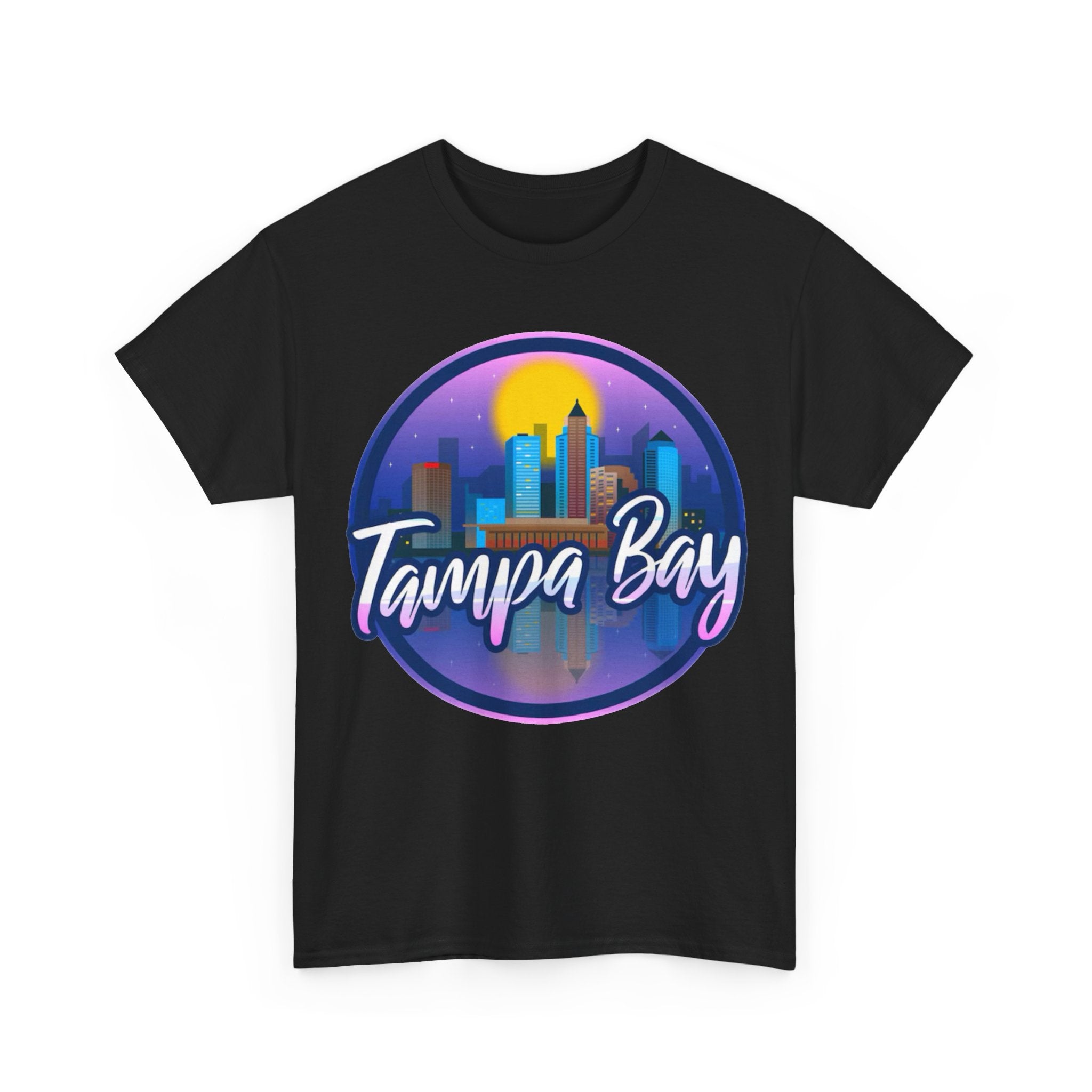 Tampa Bay Skyline T-Shirt — Retro Sunset Cityscape Tee