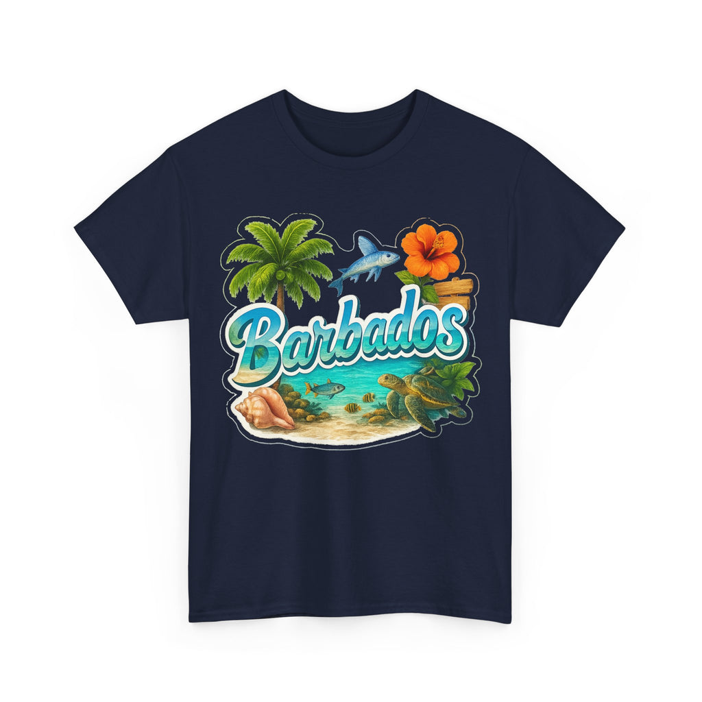 Barbados Beach Graphic Tee — Tropical Island Vacation T‑Shirt