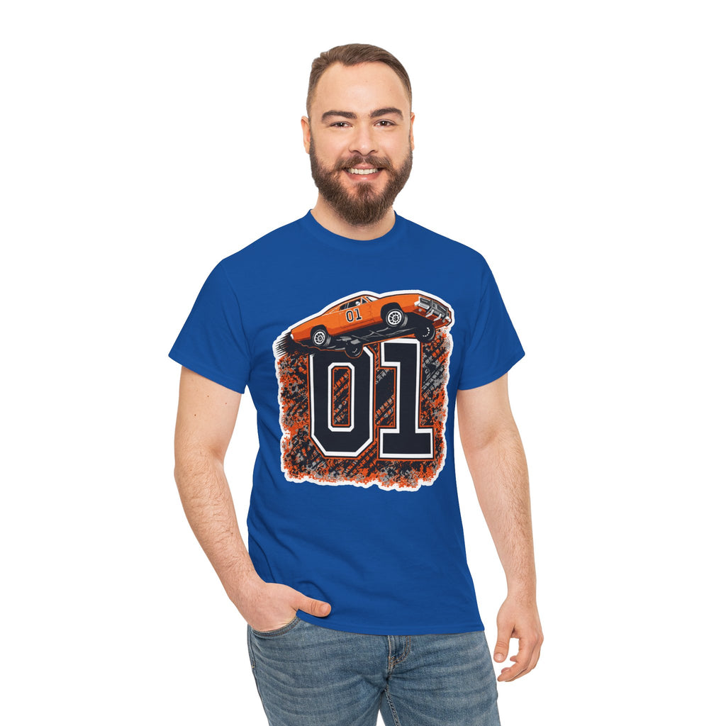 Dukes of Hazzard Inspired Race Car '01' Graphic Tee