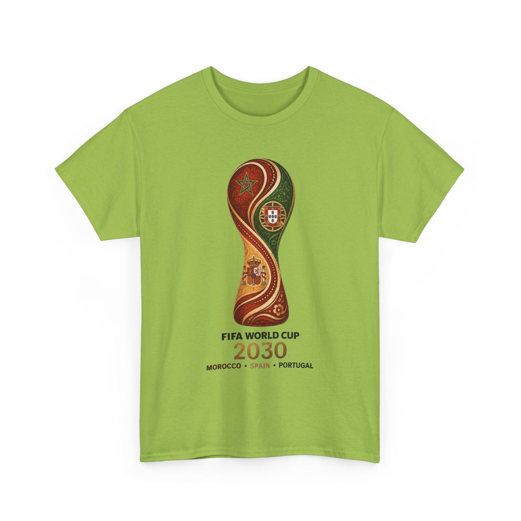 FIFA World Cup 2030 Trophy T-Shirt — Morocco Spain Portugal Official Design