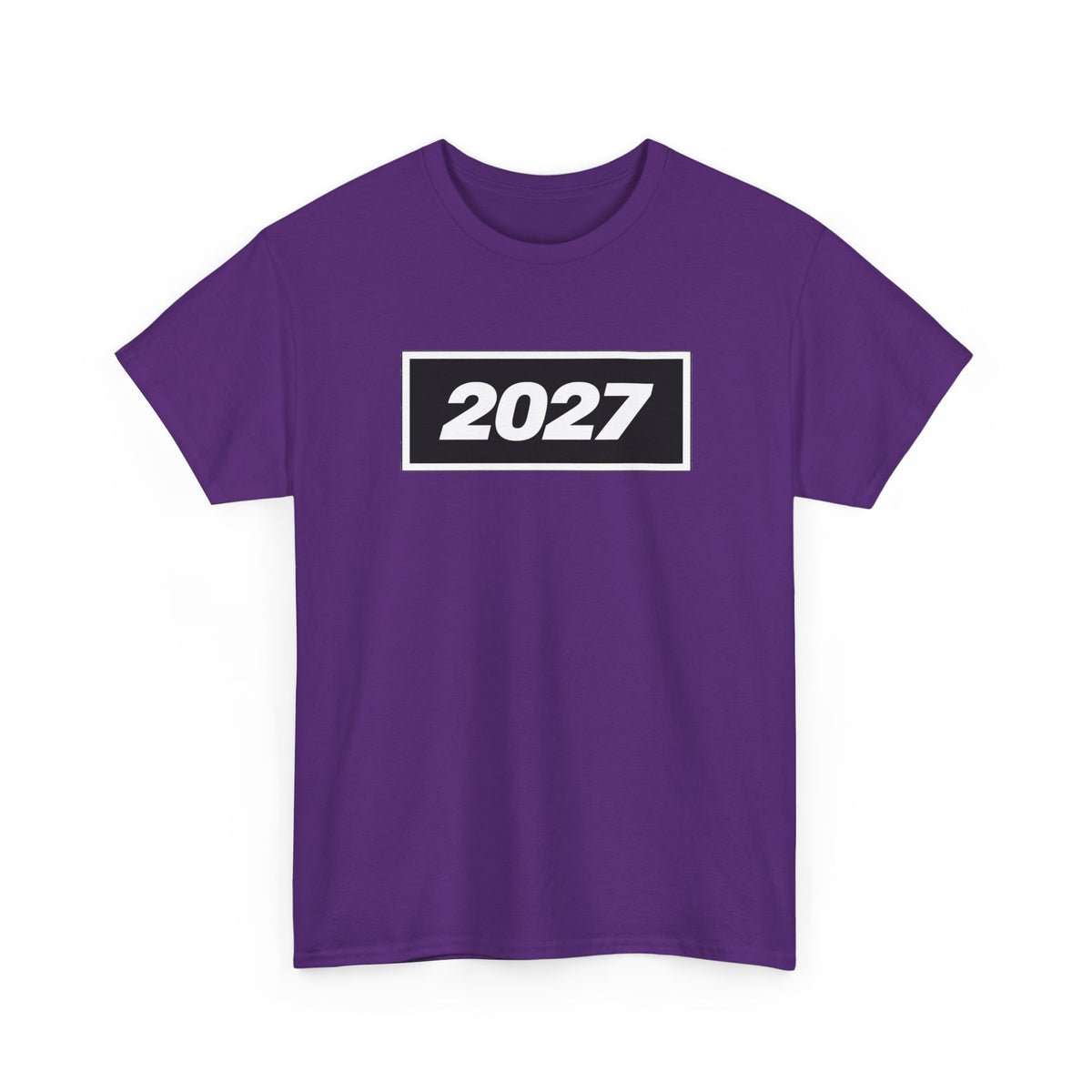 Oasis Inspired 2027 Graphic Tee — Minimal Year Rectangle T‑Shirt for New Year Celebrations