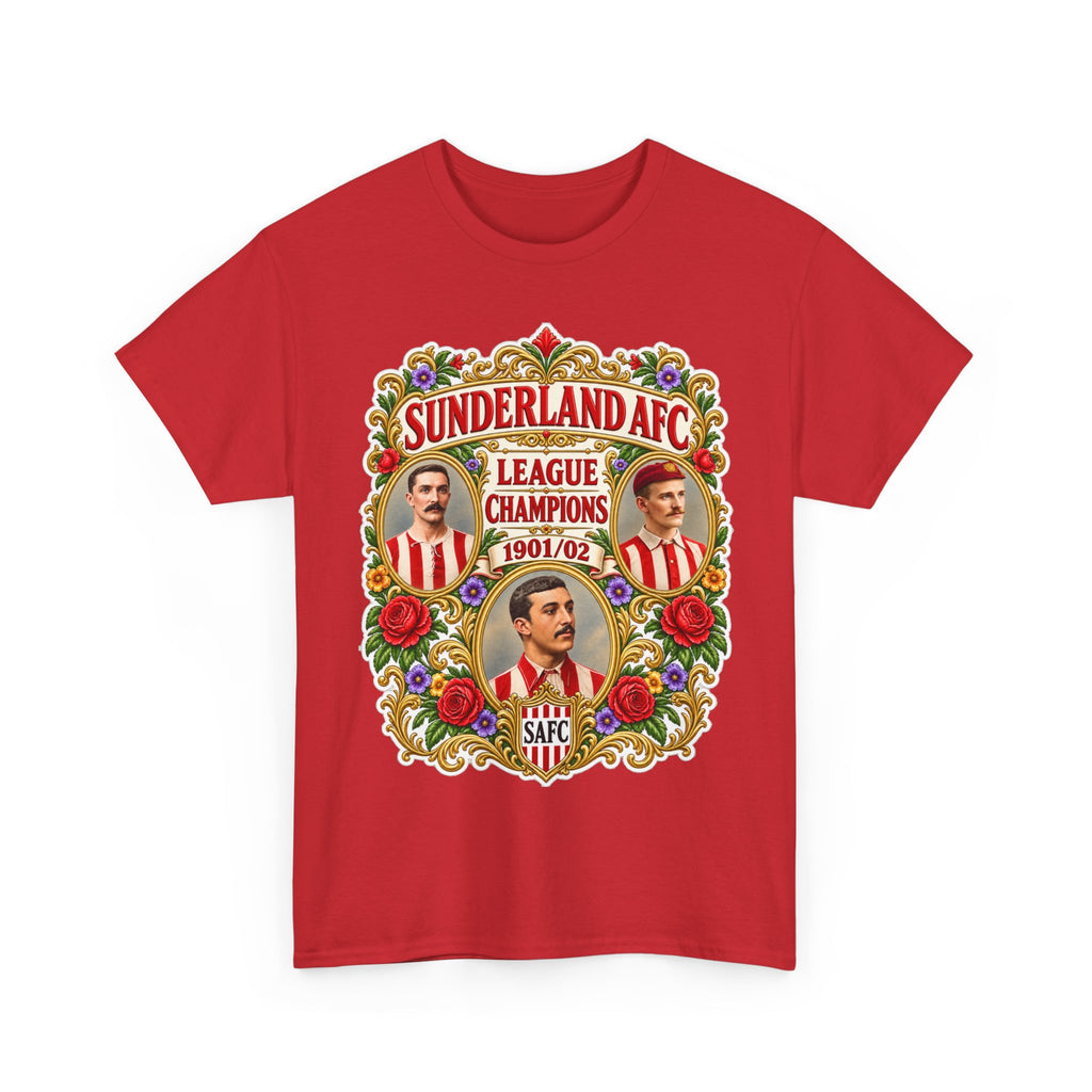 Sunderland AFC League Champions 1901-02 Cotton T-Shirt