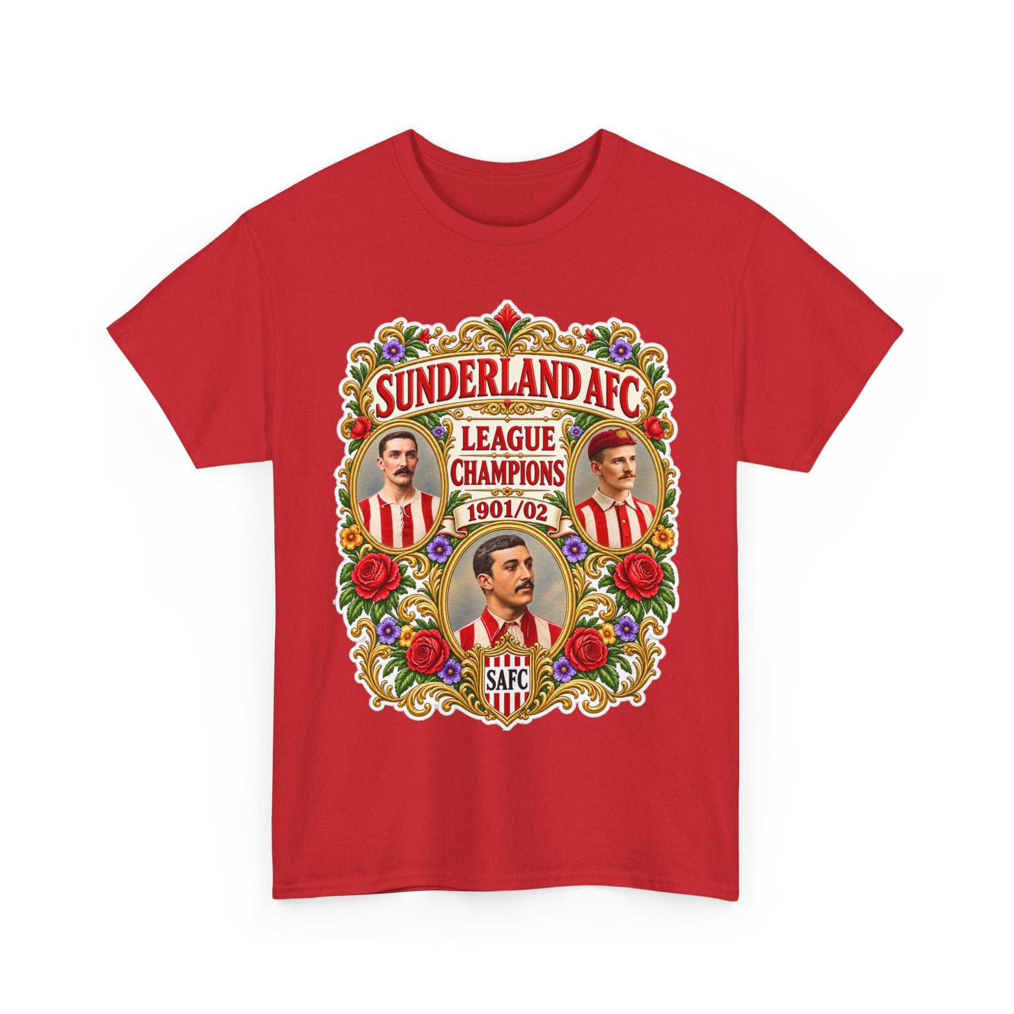 Sunderland AFC League Champions 1901-02 Cotton T-Shirt