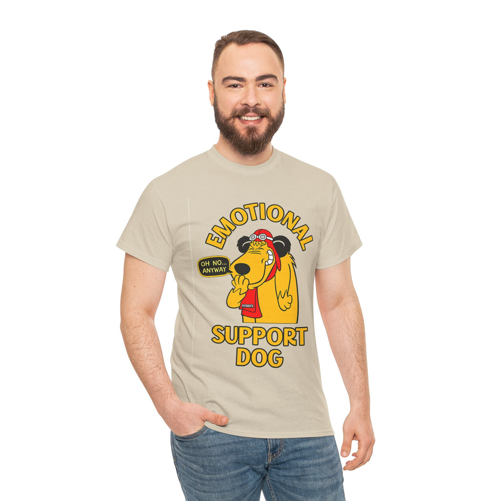 Emotional Support Dog T-Shirt — Cute Cartoon Comfort Pup Tee