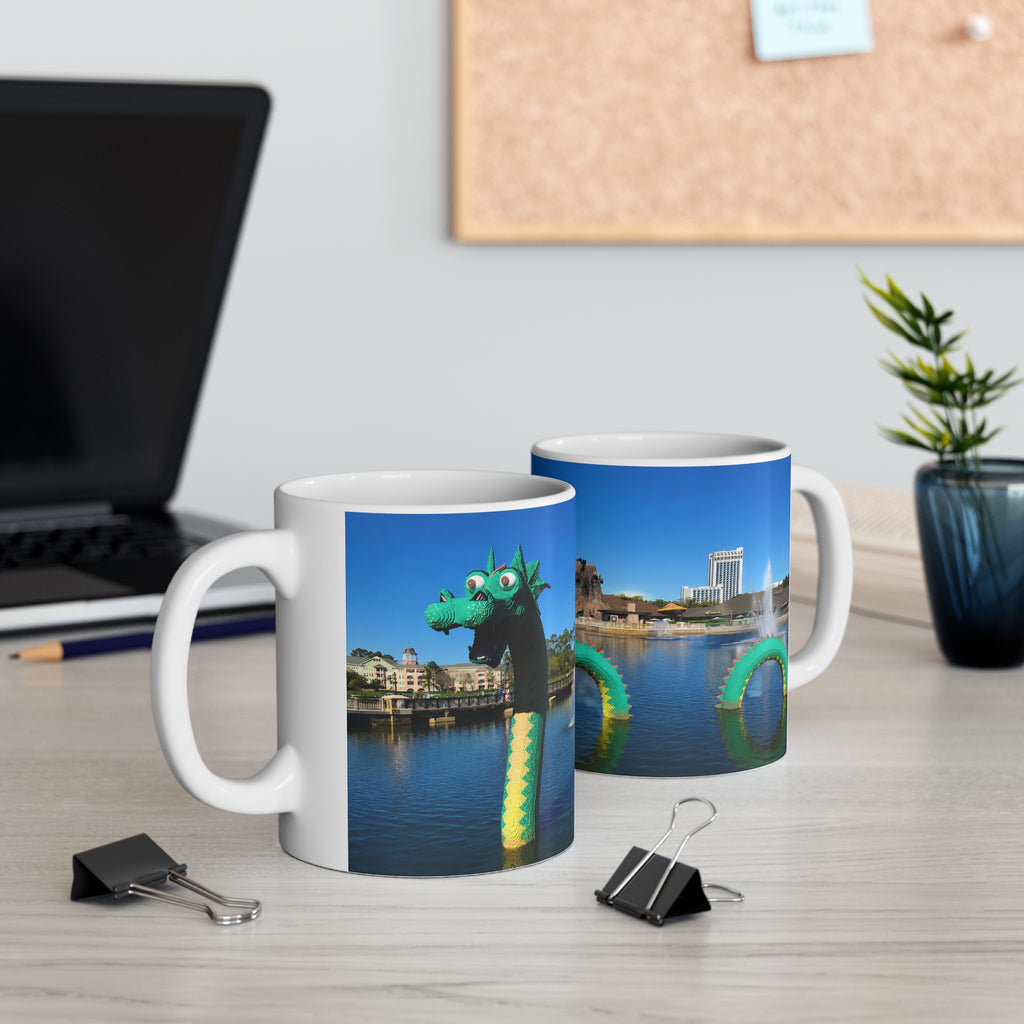 Disney Springs Dragon Ceramic Mug – Scenic Waterfront 11oz/15oz Coffee Cup