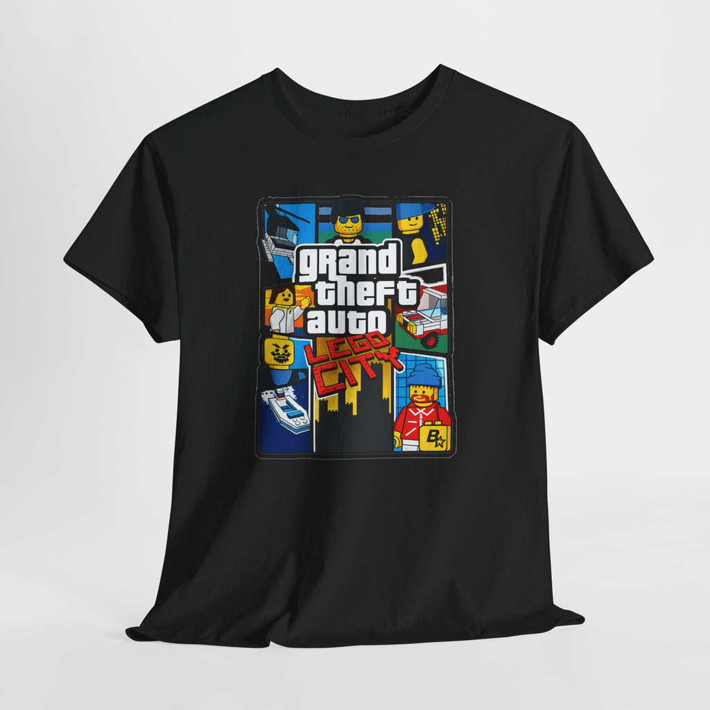 GTA Lego City Retro Block-Style 'Grand Theft Auto' Graphic Tee