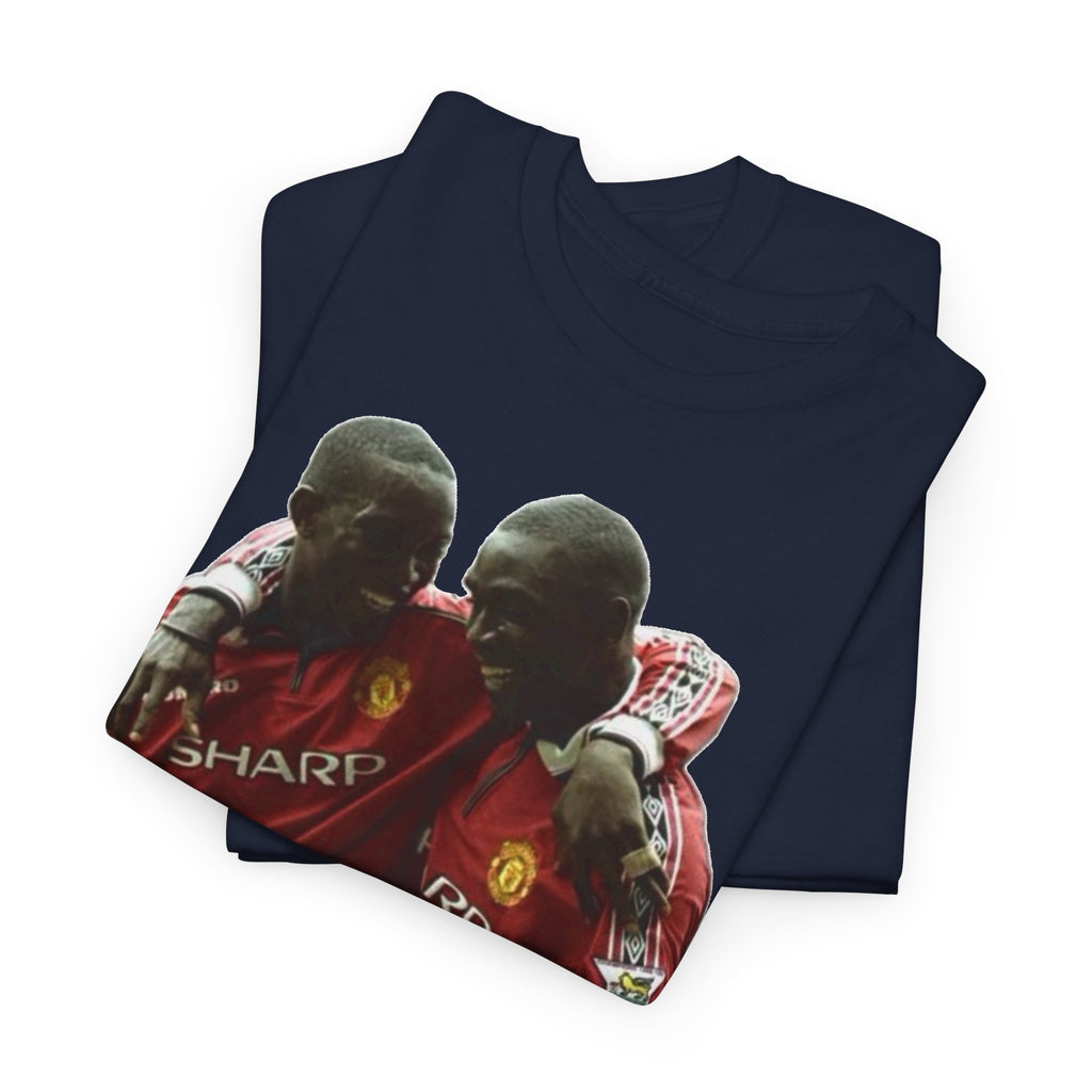 Yorke & Cole Manchester United Soccer Legends Graphic Tee — 'Yorke Cole' Retro Football Shirt