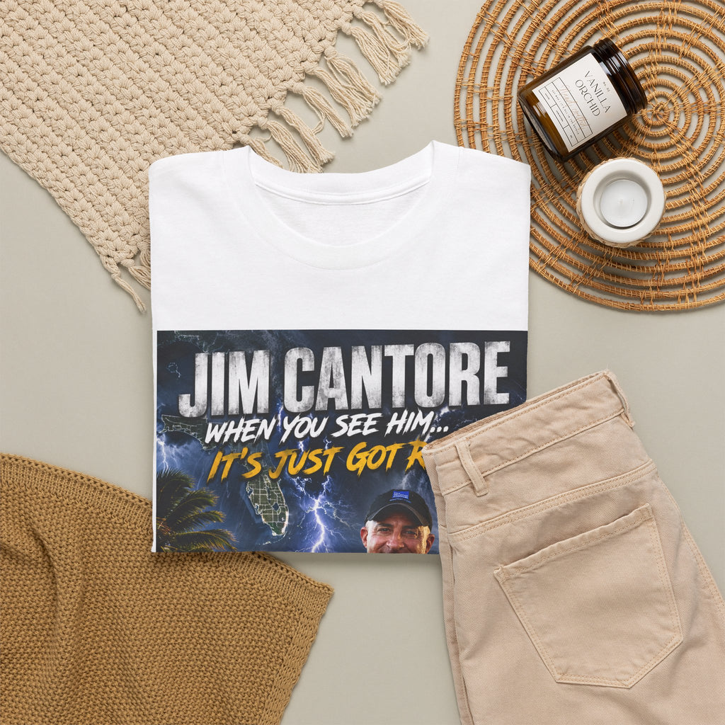 Jim Cantore "It's Just Got Real" Hurricane T-Shirt