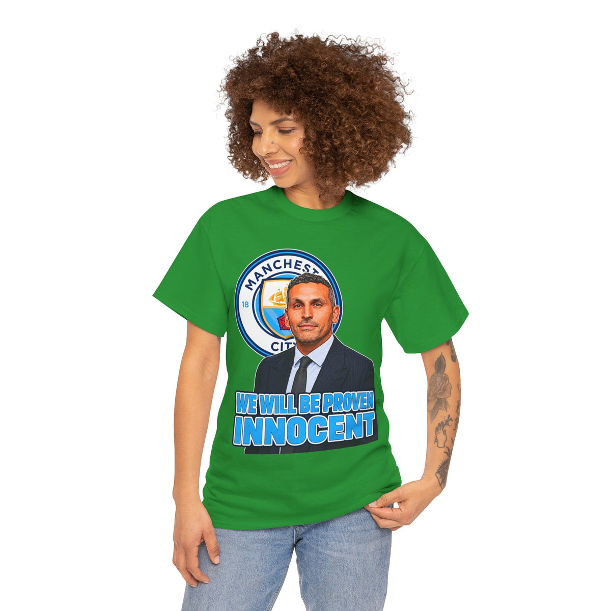 Manchester City “We Will Be Proven Innocent” Fan Cotton T-Shirt