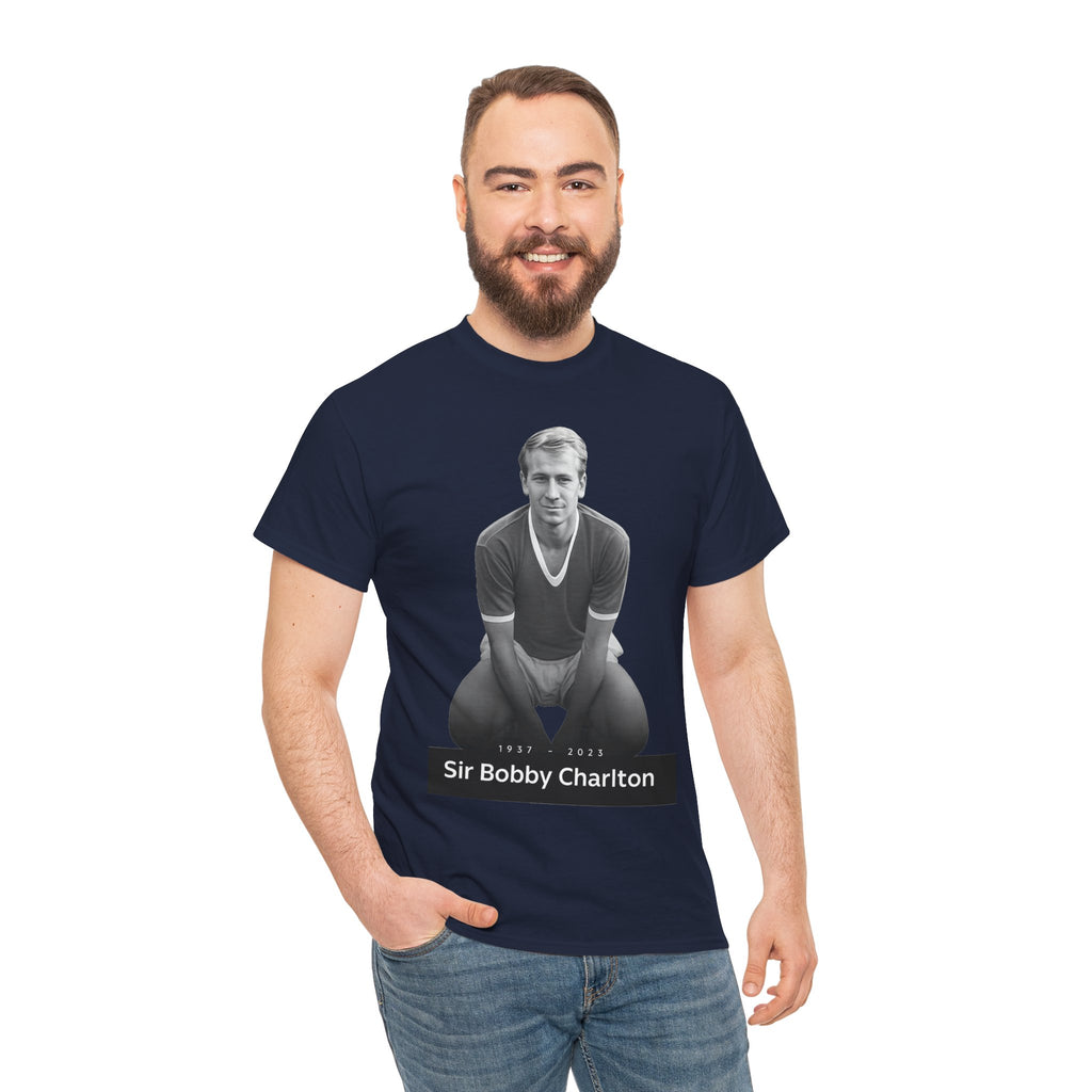 Sir Bobby Charlton Football Legend Cotton T‑Shirt