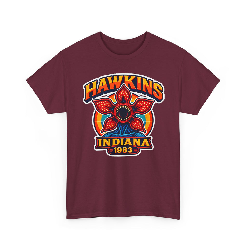 Hawkins Indiana 1983 Demogorgon Floral Cotton T-Shirt