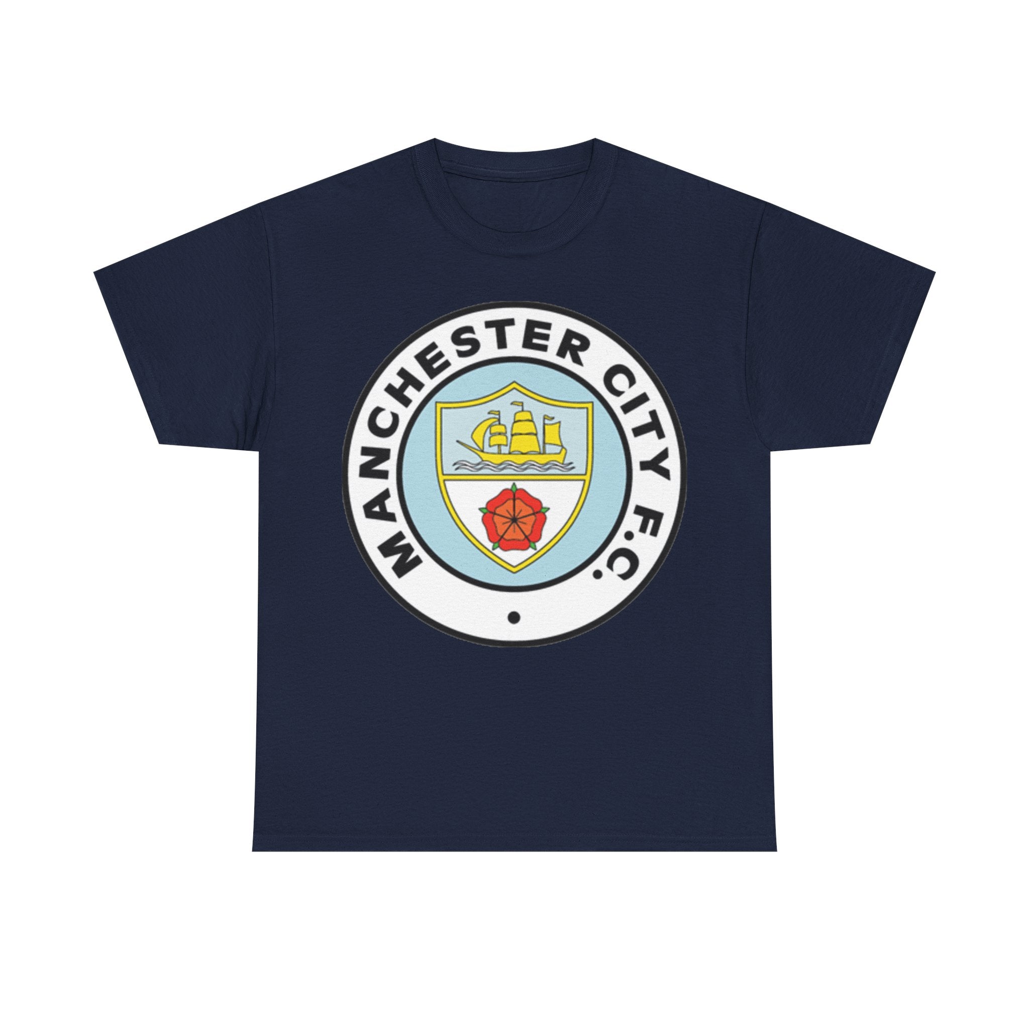Manchester City F.C. Retro Crest T-Shirt – Retro Football Fan Tee