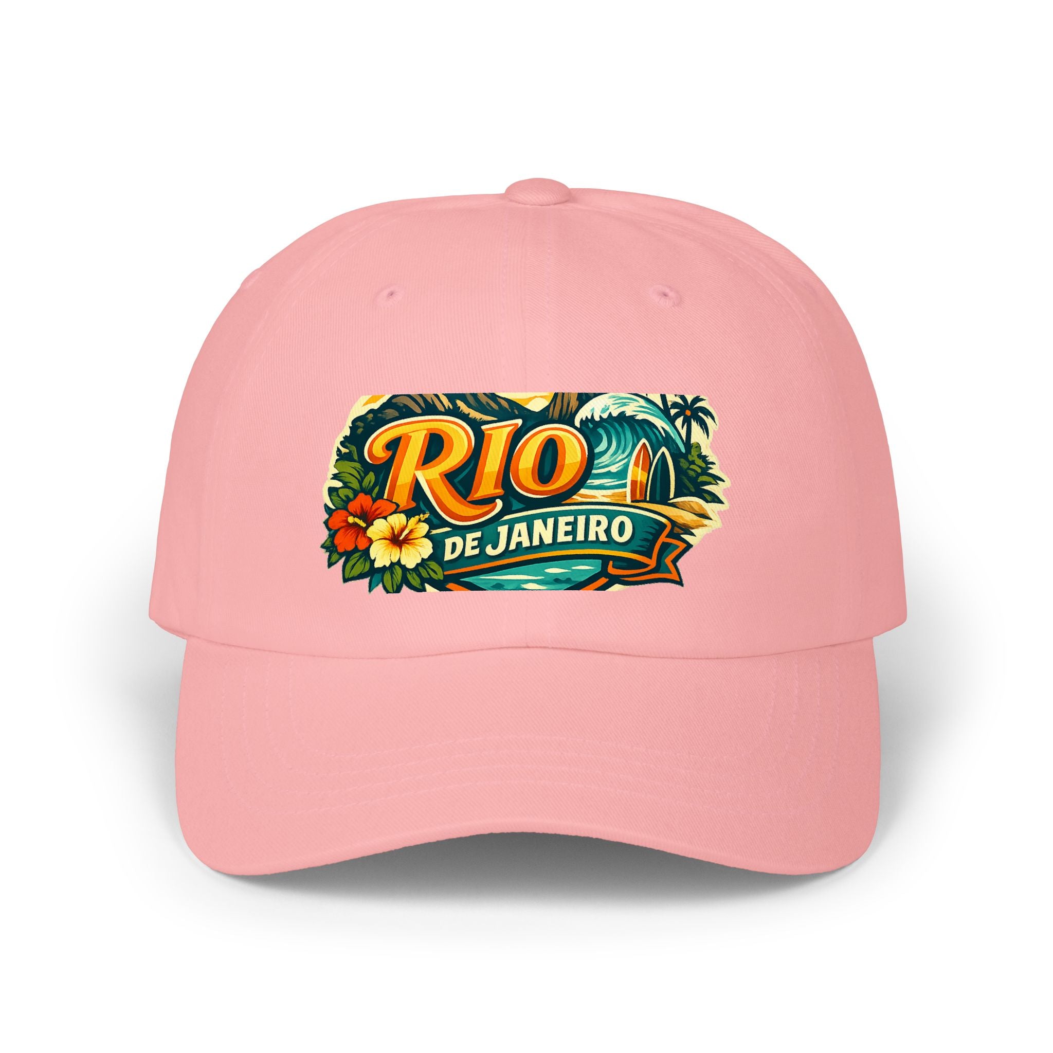 Rio de Janeiro Vintage Surf Dad Cap — Tropical Beach Hat