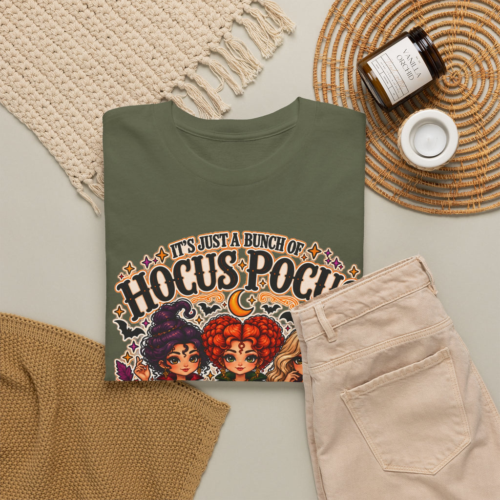 Hocus Pocus Witch Tee — "It's Just a Bunch of #HocusPocus" Halloween T-Shirt