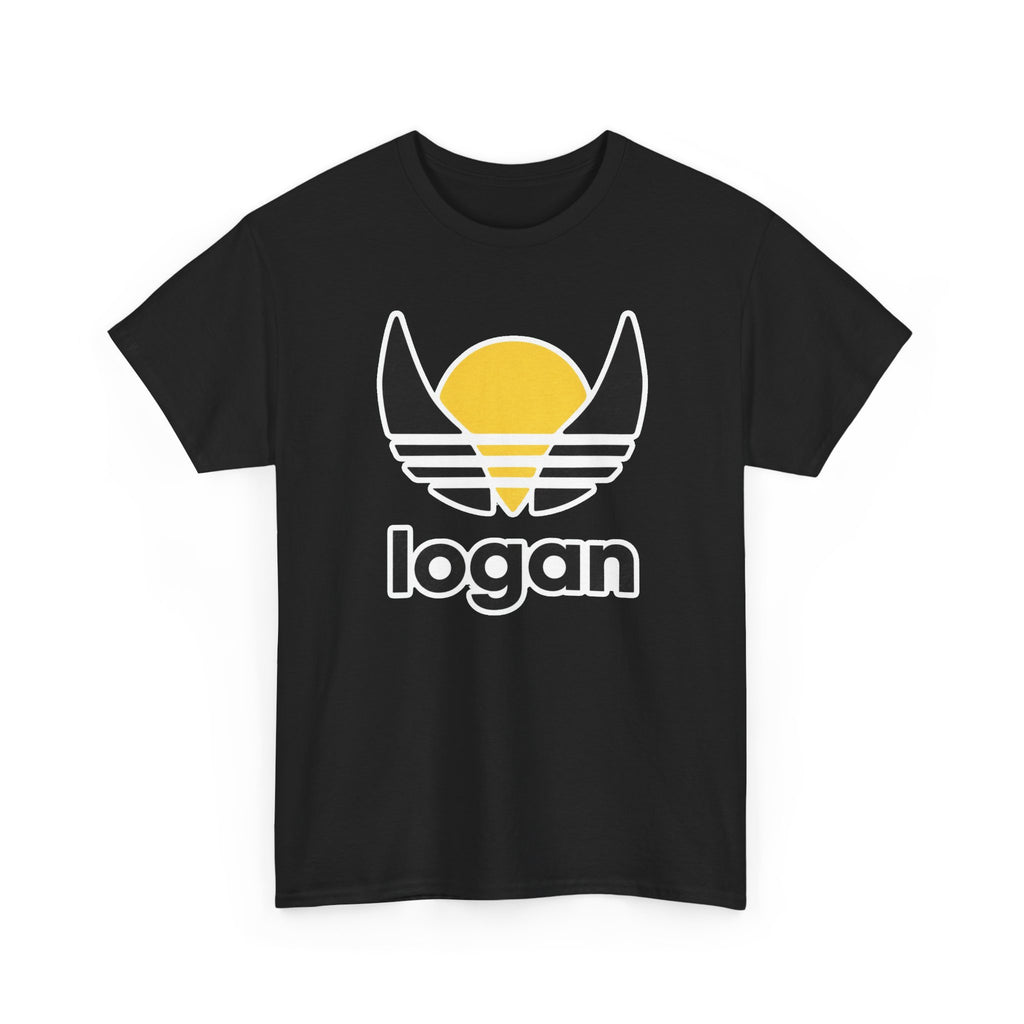 T‑Shirt — 'logan' Retro Sunrise Logo Cotton Tee