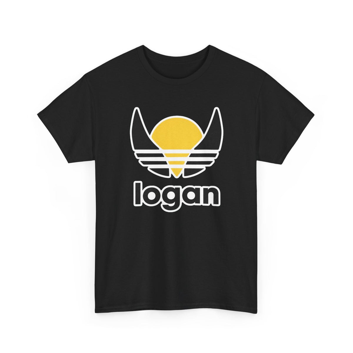 T‑Shirt — 'logan' Retro Sunrise Logo Cotton Tee