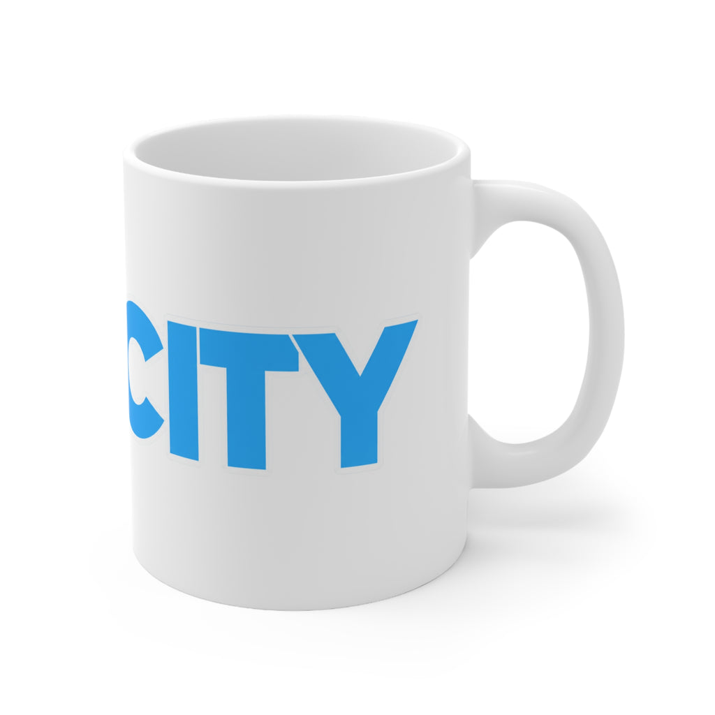 Man City Blue Logo Coffee Mug — Ceramic 11oz & 15oz