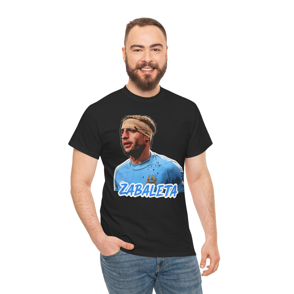 Zabaleta Manchester City Fan Tee — Retro Player Portrait Soccer T‑Shirt