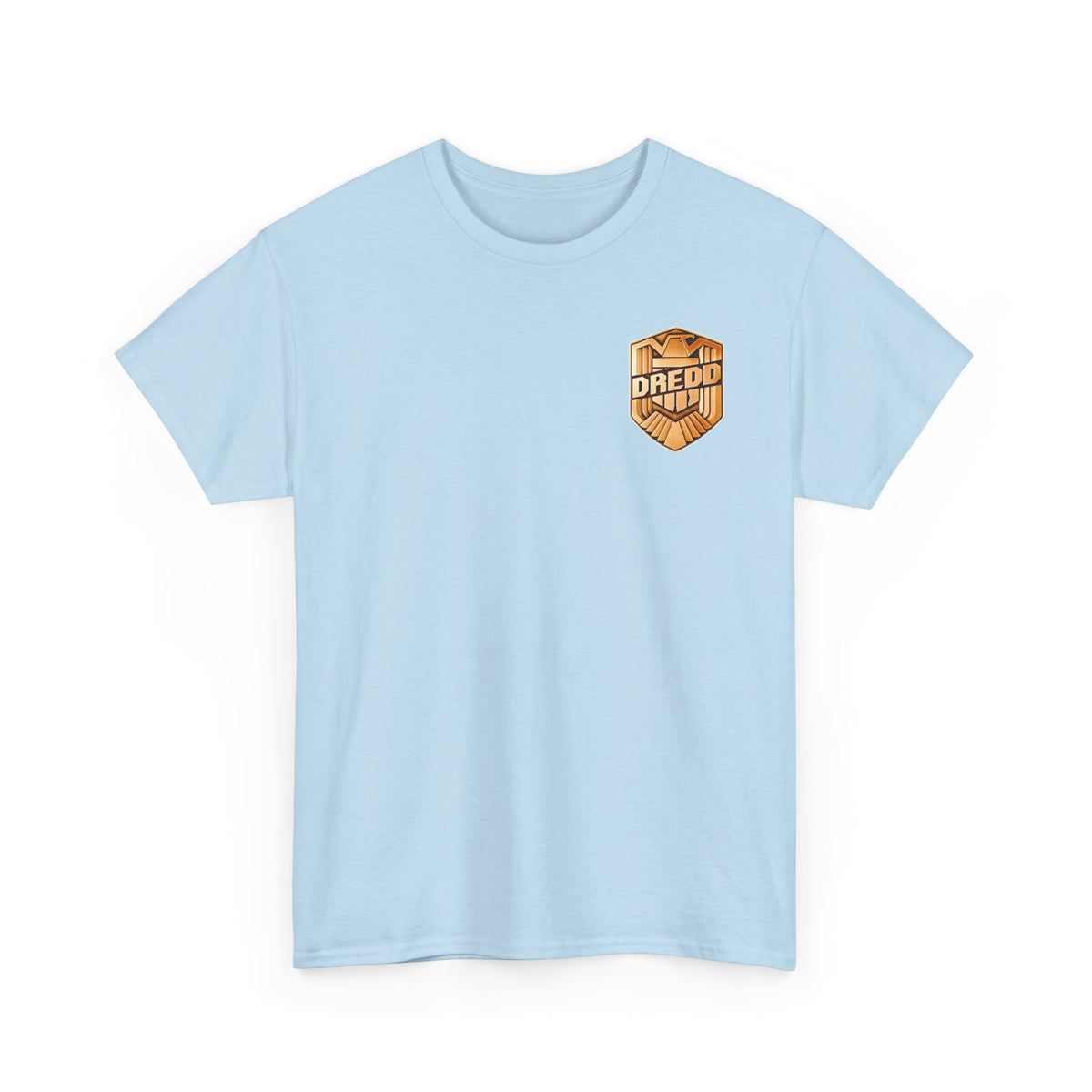 Dredd Shield Badge T-Shirt — Retro Law Enforcement Logo Tee