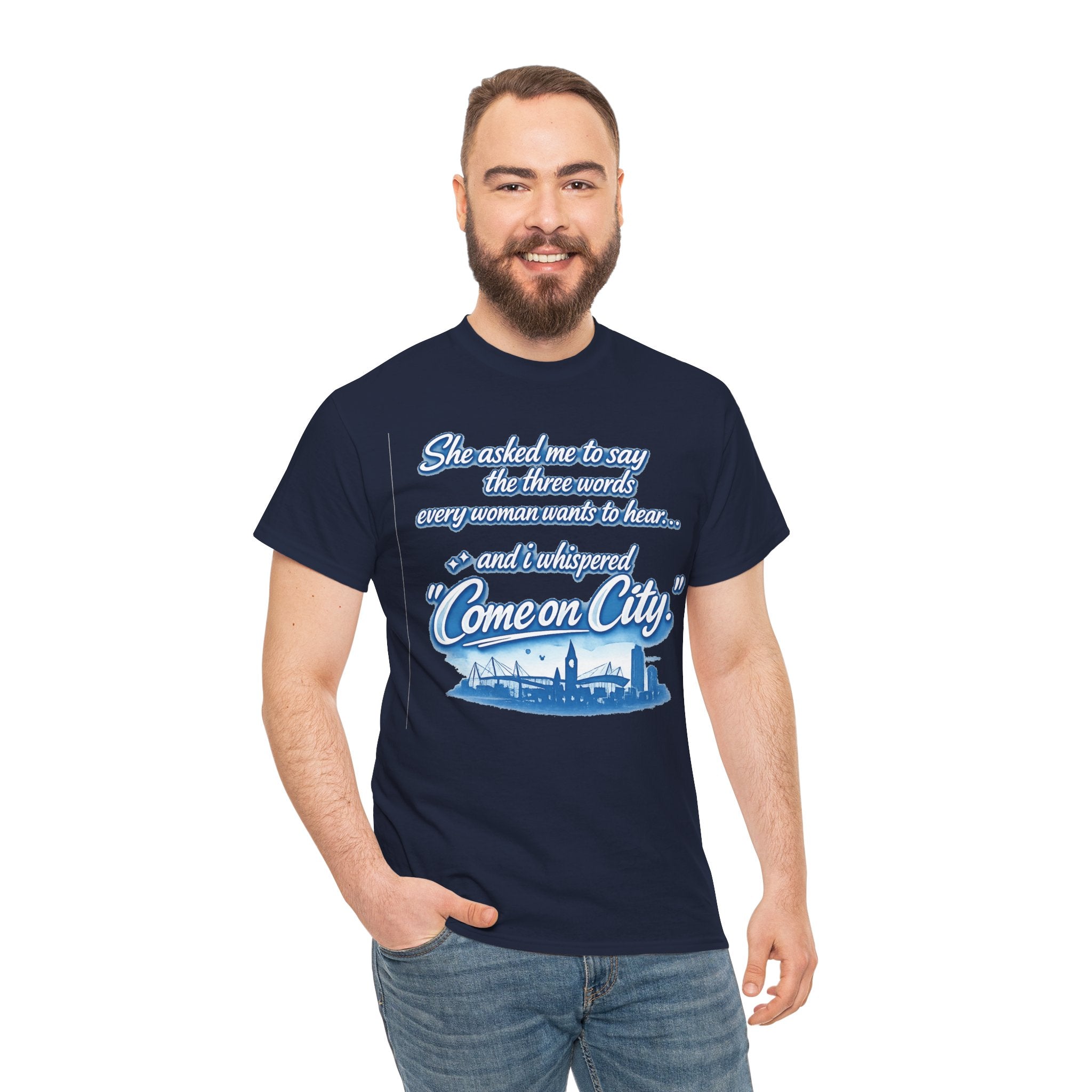 Come on City Skyline Tee — Retro Script Urban Pride T‑Shirt