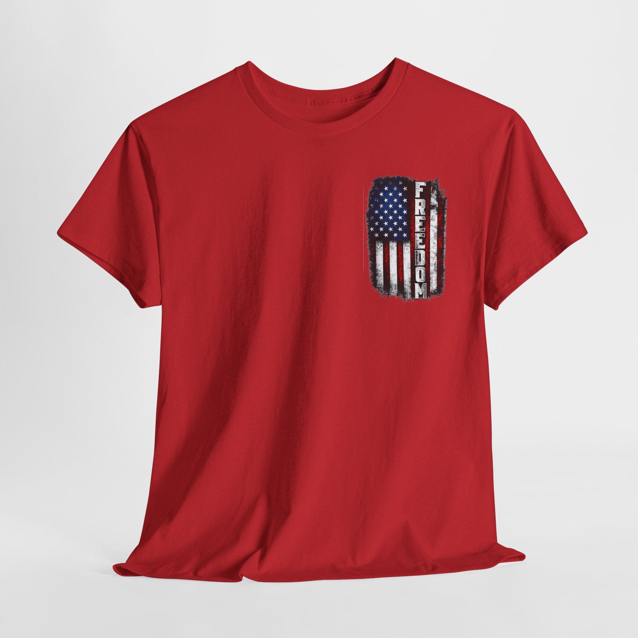 Freedom American Flag T-Shirt — Distressed USA Patriotic Tee