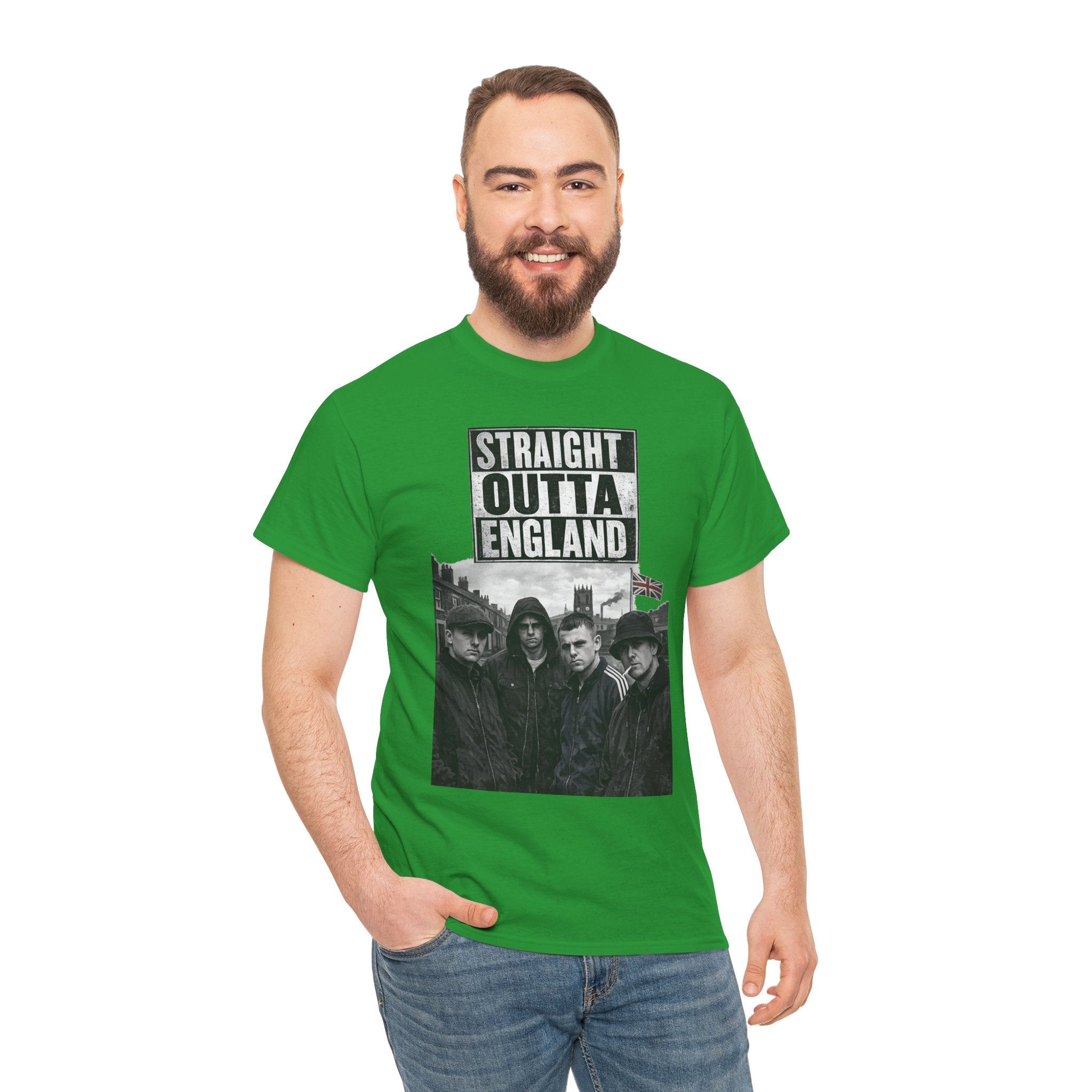 Straight Outta England T-Shirt — Retro Band Photo Tee