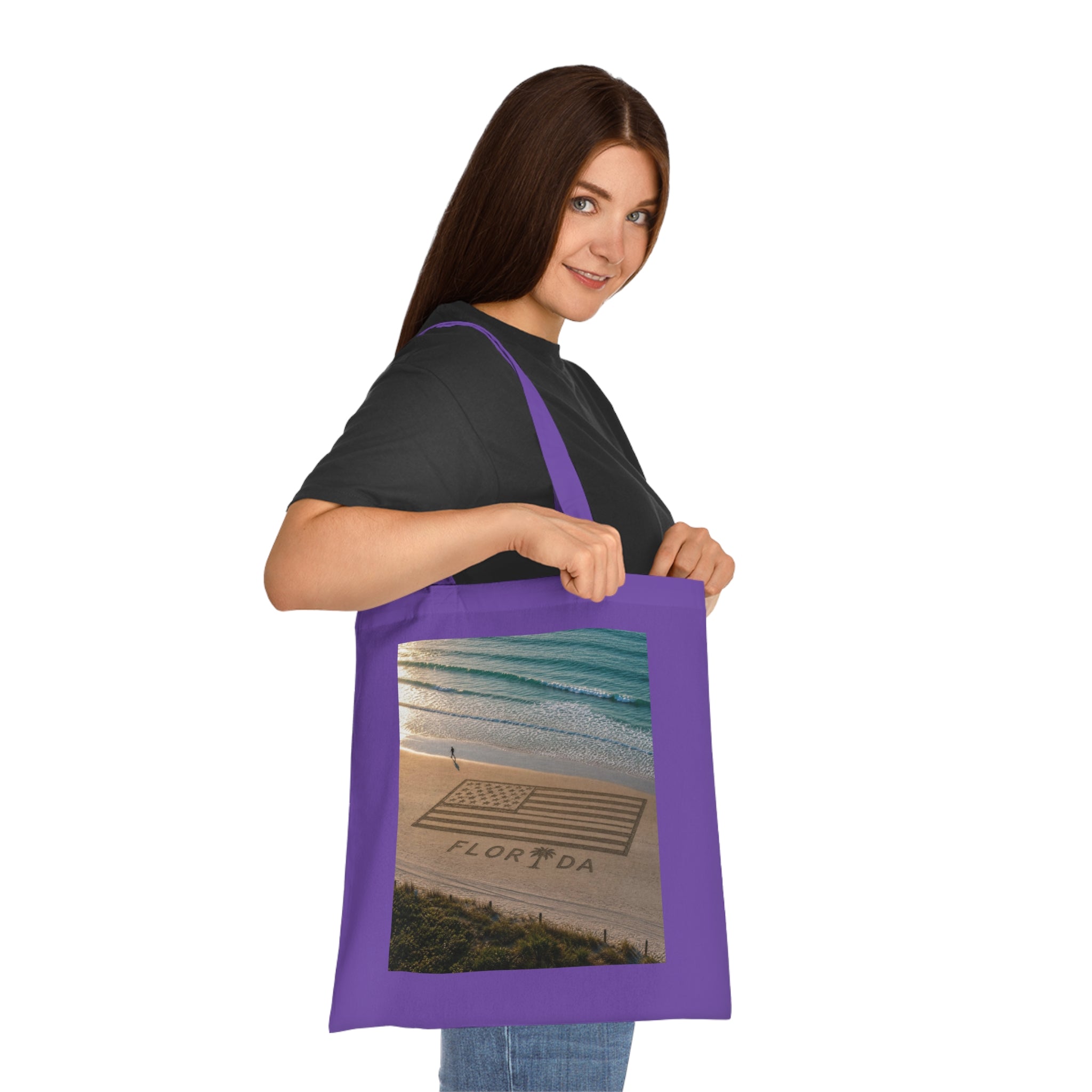 Florida Beach 100% Cotton Tote Bag