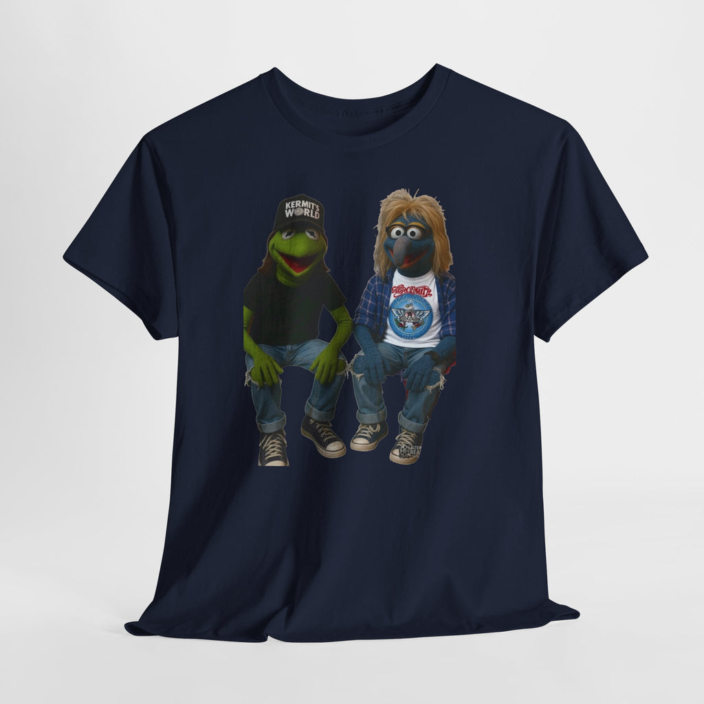 Kermit & Gonzo Waynes World Inspired Character Graphic T-Shirt