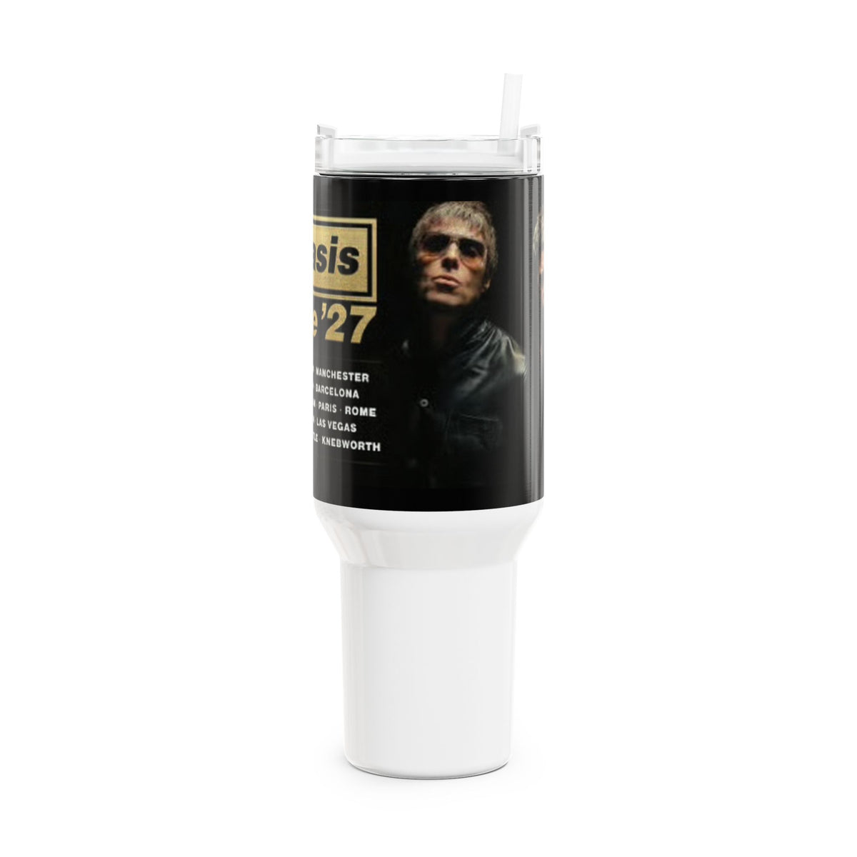 Oasis Live '27 40oz Tumbler – Rock Band Inspired Concert Tour Drink Cup