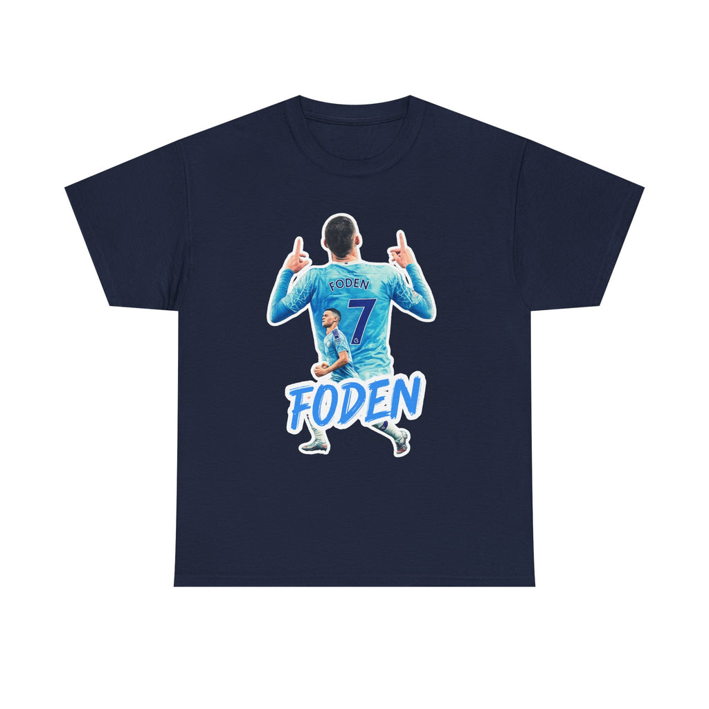 Phil Foden #7 Soccer T‑Shirt — Manchester City Fan Jersey Tribute