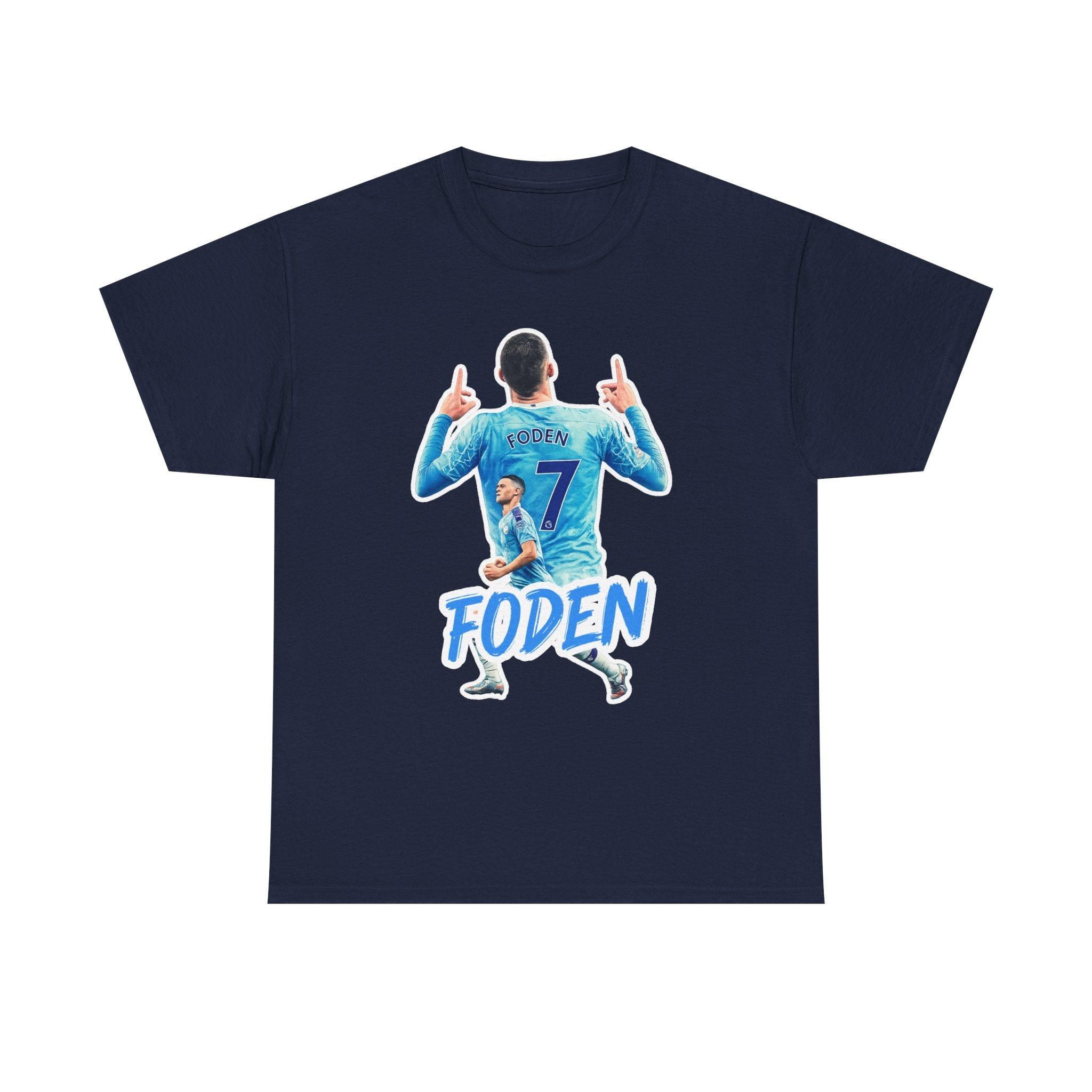 Phil Foden #7 Soccer T‑Shirt — Manchester City Fan Jersey Tribute