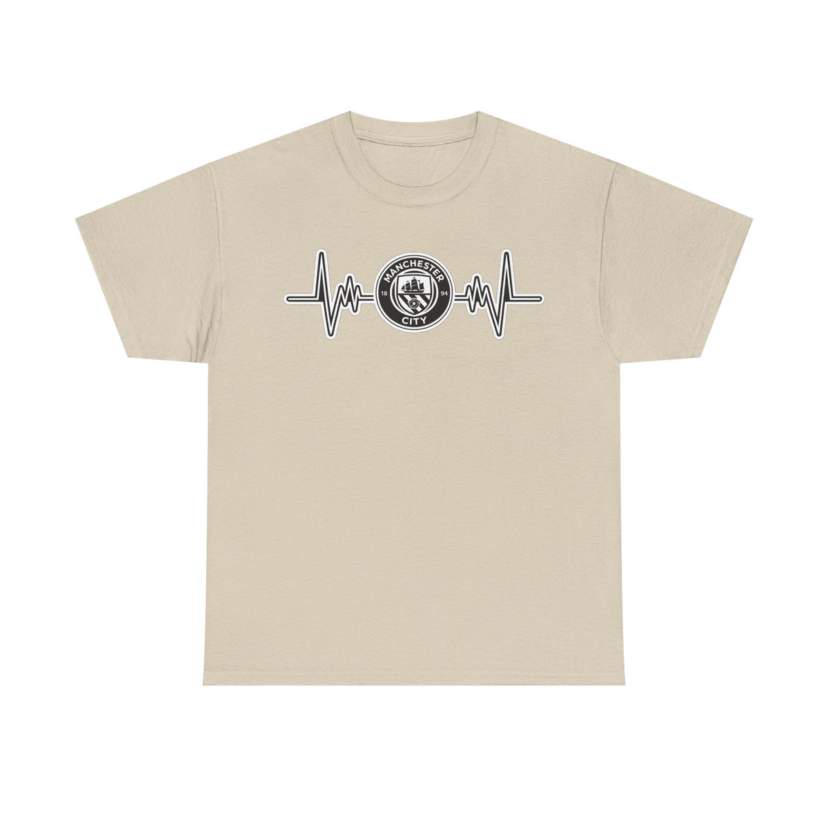 Manchester City Heartbeat Logo T-Shirt — Emergency Medical Services Pulse Tee