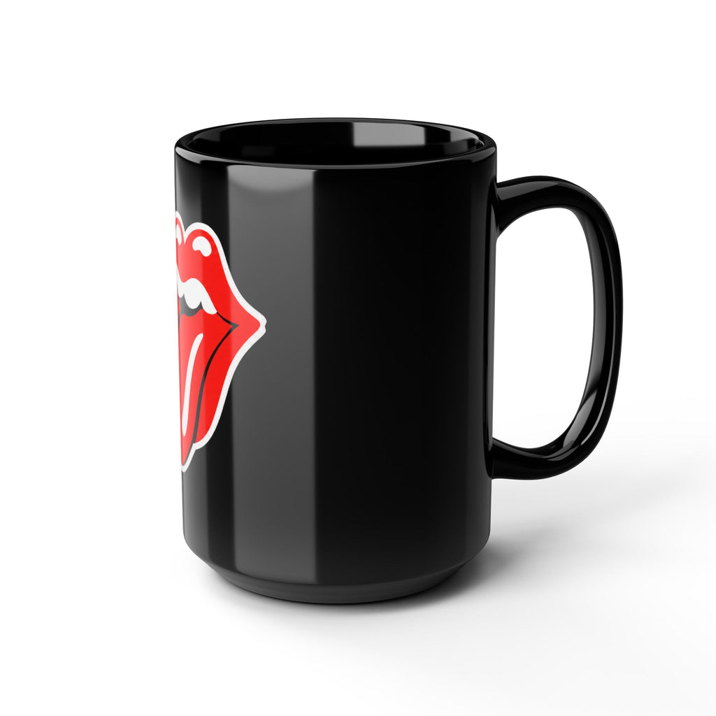 Rock Band Tongue Black Coffee Mug (11oz/15oz)