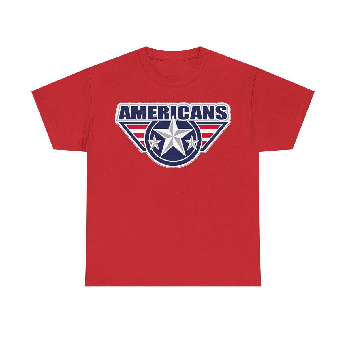 Americans Patriotic Star T‑Shirt — Red White Blue USA Graphic Tee