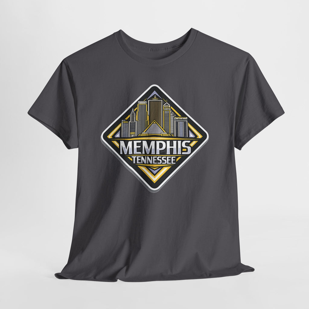 Memphis Tennessee Skyline T‑Shirt — Retro City Badge Tee