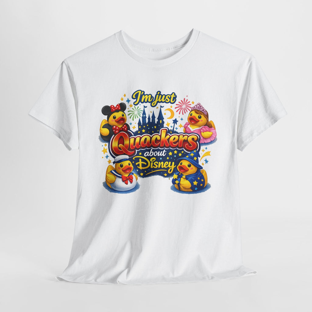 Quackers About Disney Rubber Duck Tee — "I'm Just Quackers About Disney" Graphic T-Shirt