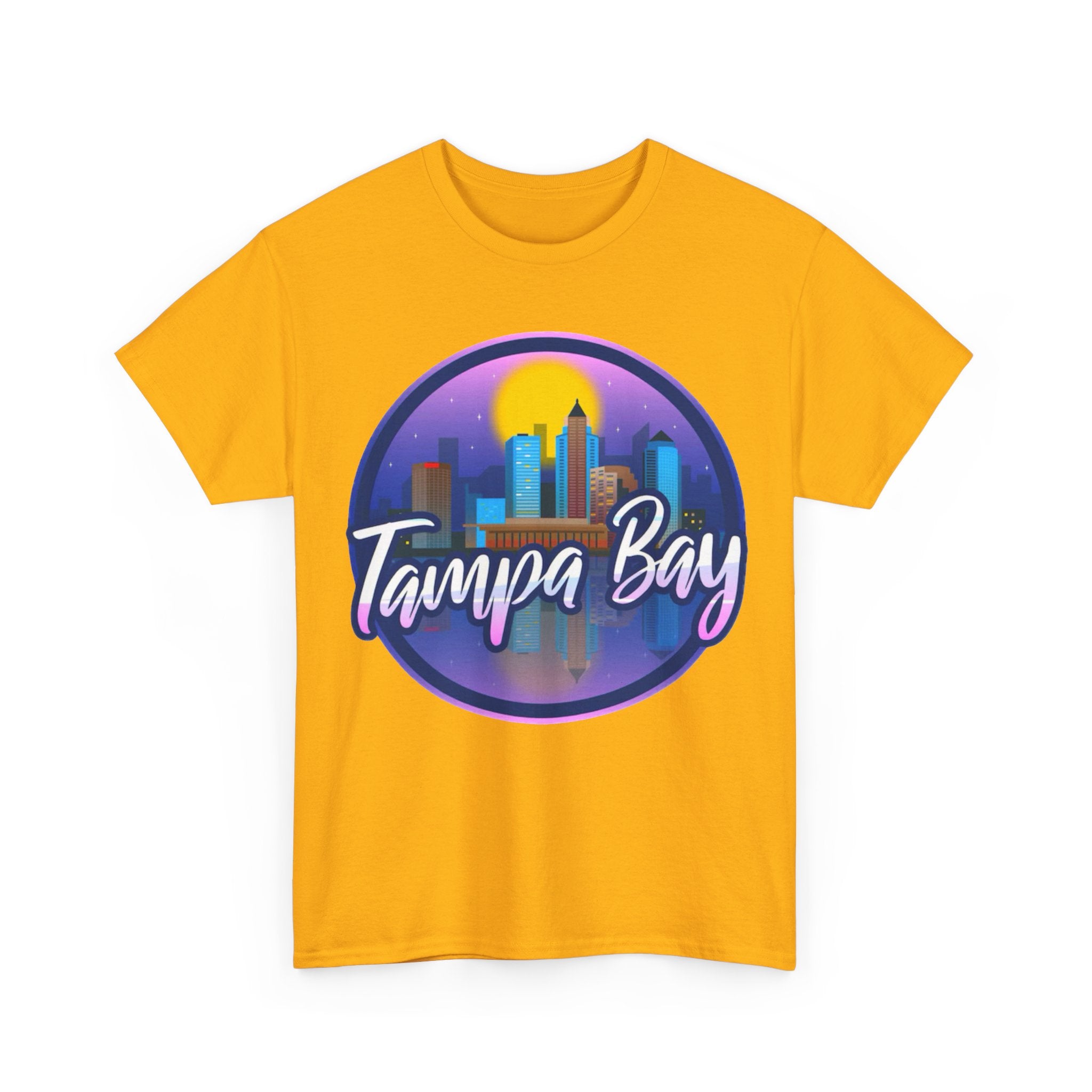 Tampa Bay Skyline T-Shirt — Retro Sunset Cityscape Tee