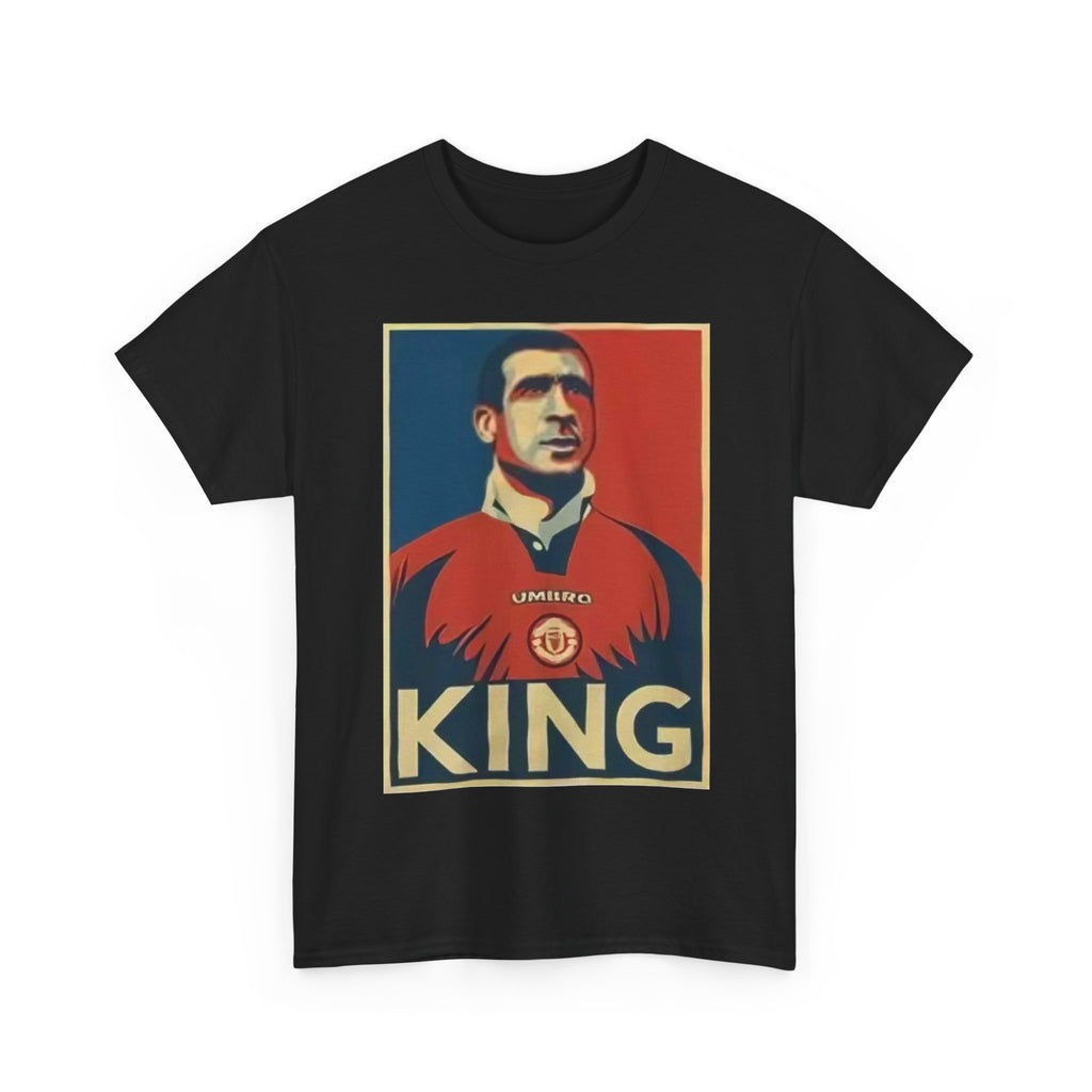 Eric Cantona King Manchester United Graphic Tee — Retro Sports Poster Football Shirt