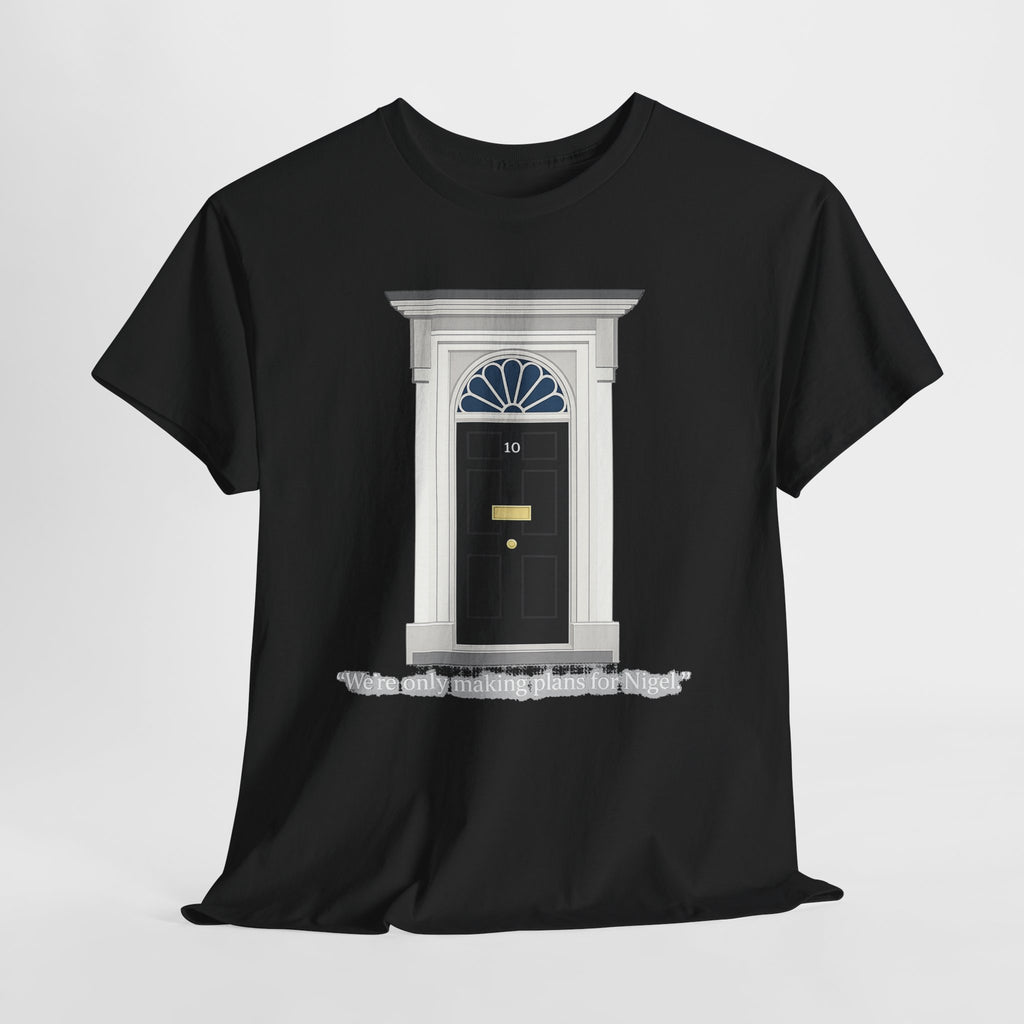 Doorway Graphic Tee — 'With Only a Knocking, who will be Might?' Black T‑Shirt