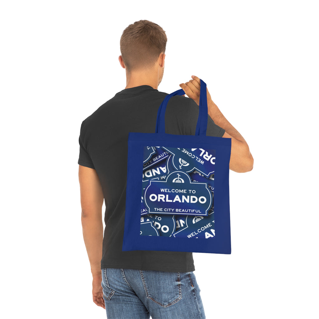 Orlando Souvenir Tote Bag – "Welcome to Orlando" City Beautiful Cotton Shopper