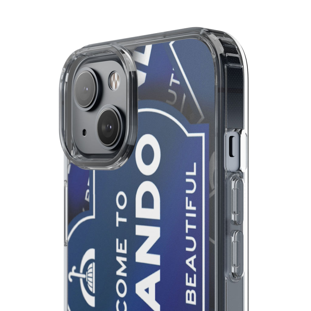Orlando Clear Phone Case — "Welcome to Orlando" City Sign Design