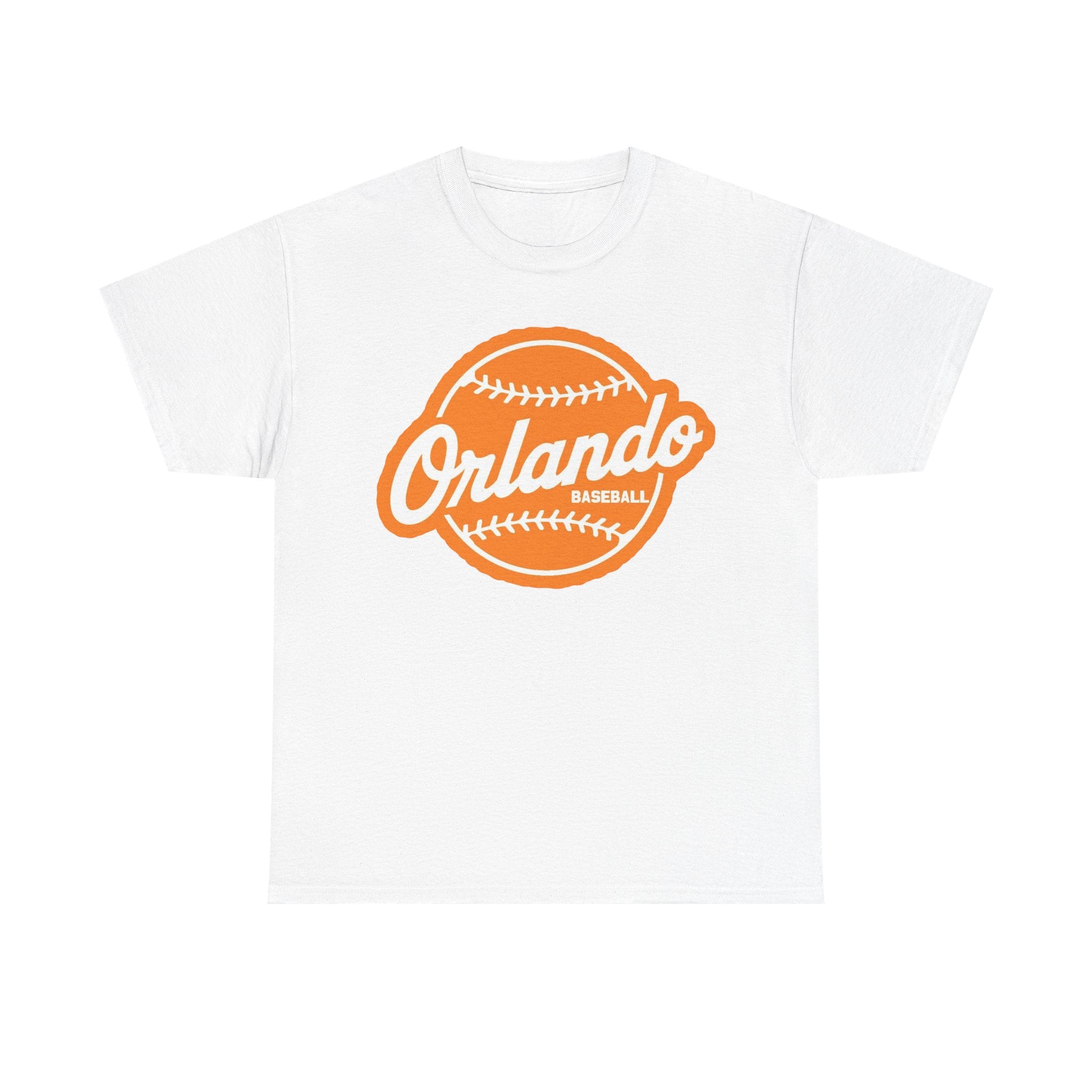 Orlando Baseball Tee — Vintage Orange Baseball Logo T‑Shirt